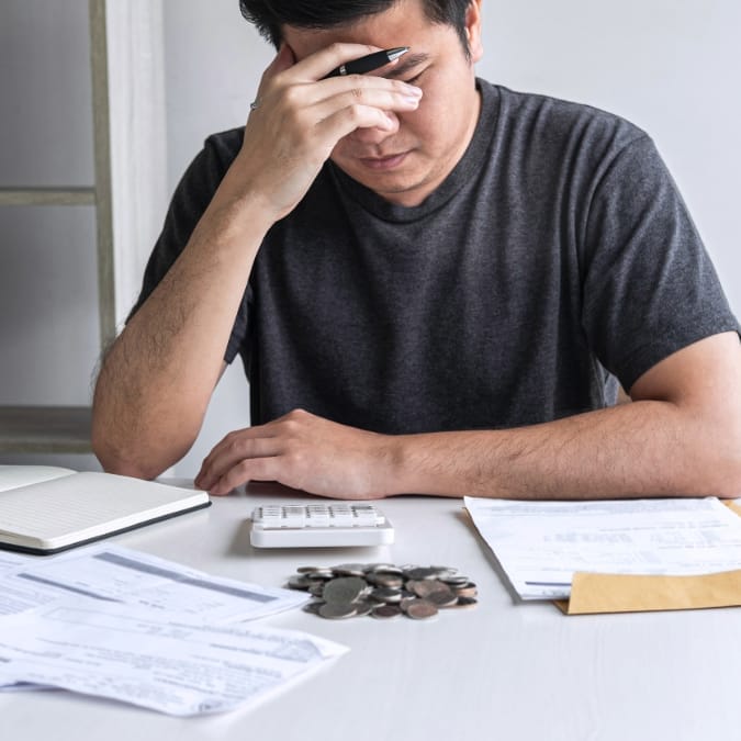 Constant financial stress while living on the edge of poverty