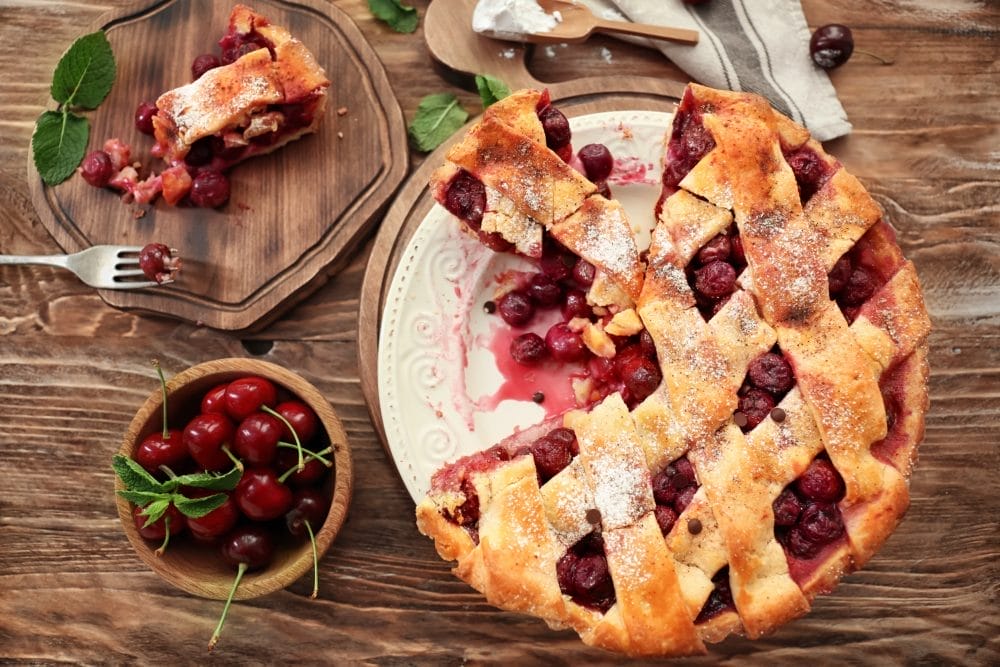 The giant cherry pie pan can only be seen in traverse city. Stop by on your next road trip
