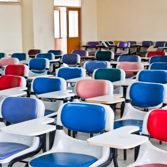Educational facilities in abandoned malls