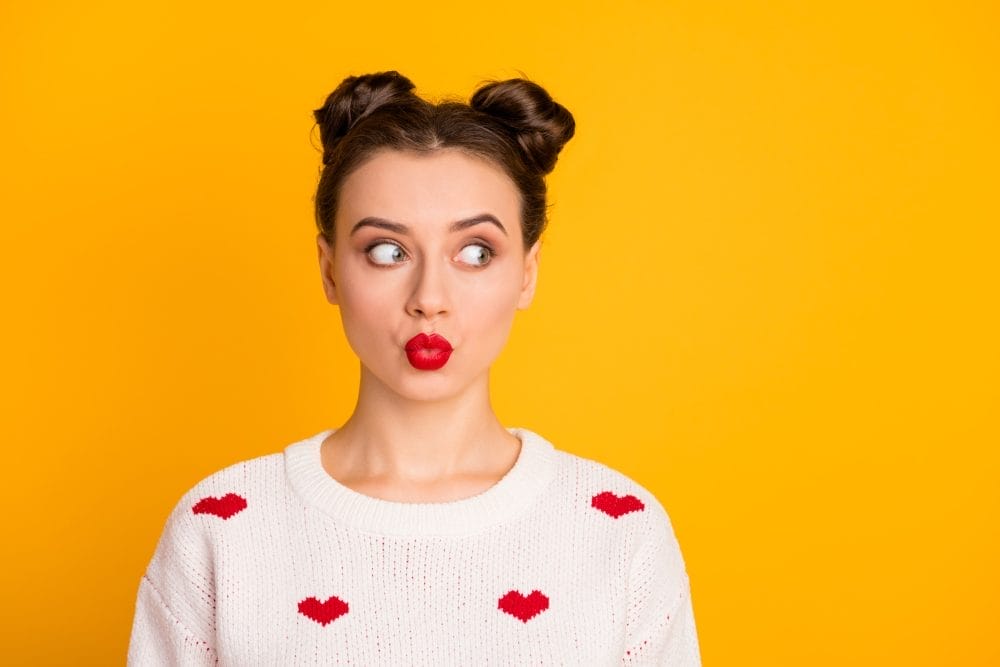 Its hard to keep a fight serious when you're both making silly faces