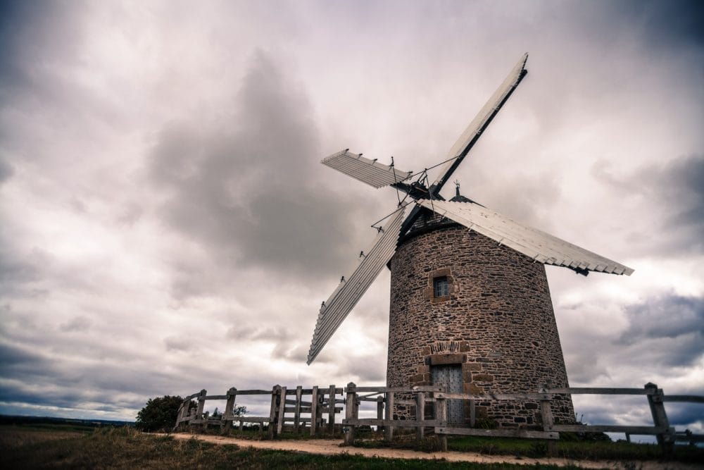 Geneva has lovely windmills in town