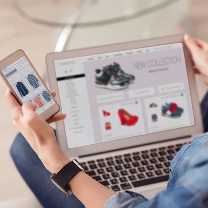 online shop interface