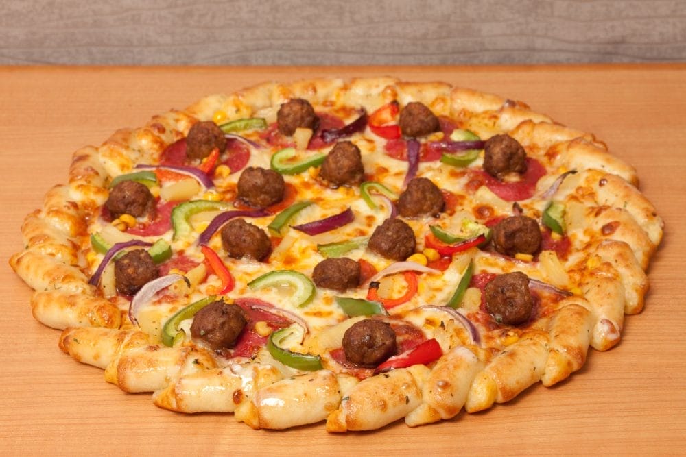 Cheese-Stuffed Crust Pizza