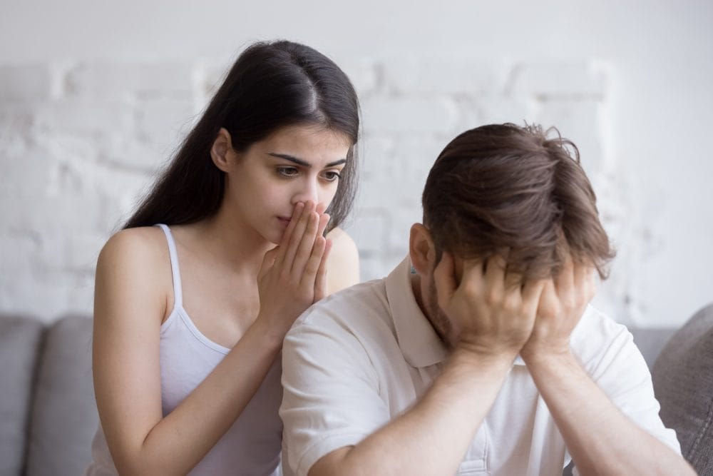 An unhappy couple