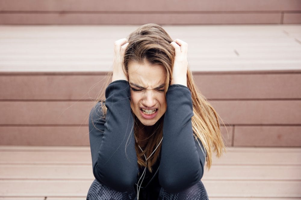 An angry woman who cannot control her unstable emotions