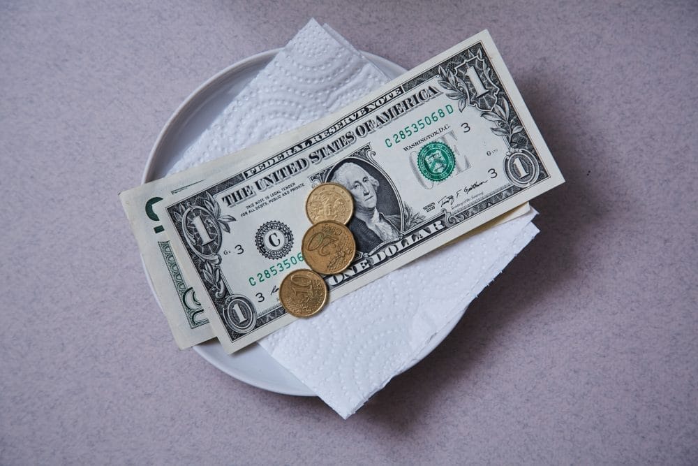 Tipping at a restaurant
