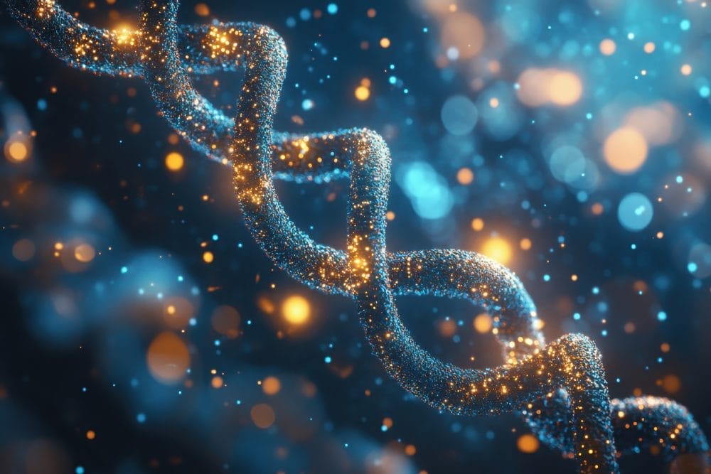 A strand of DNA, the discovery of which was protected by patents