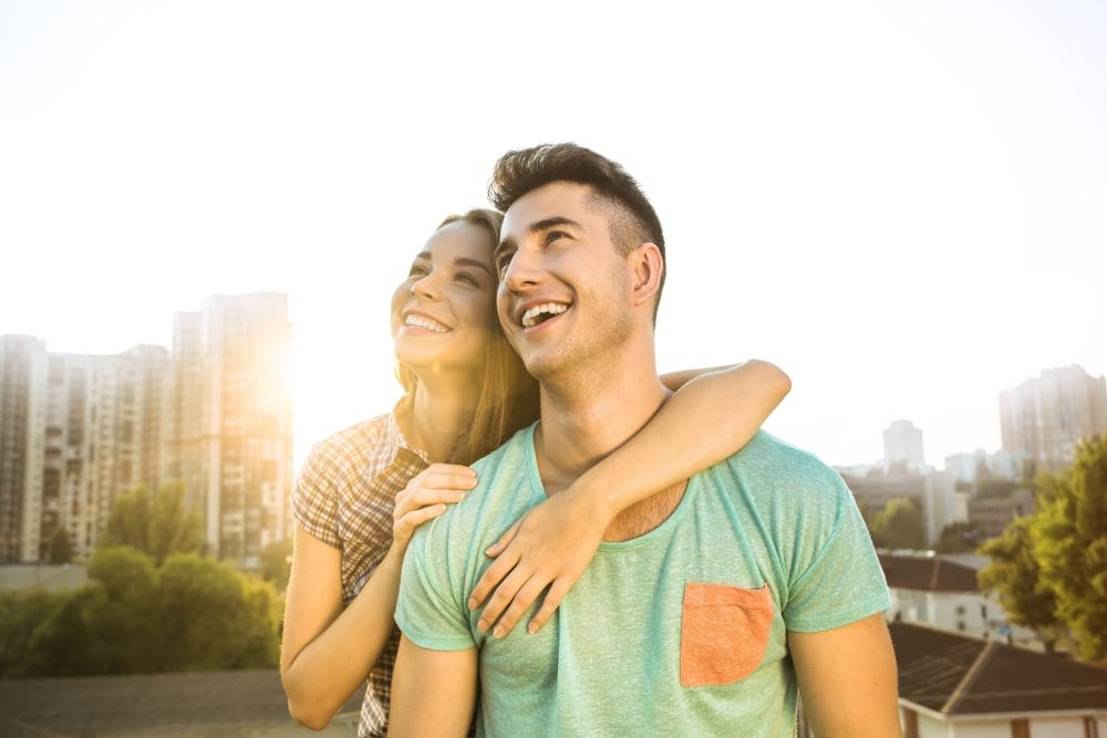 A girlfriend with her partner, who often needs to hear certain things to feel encouraged and loved