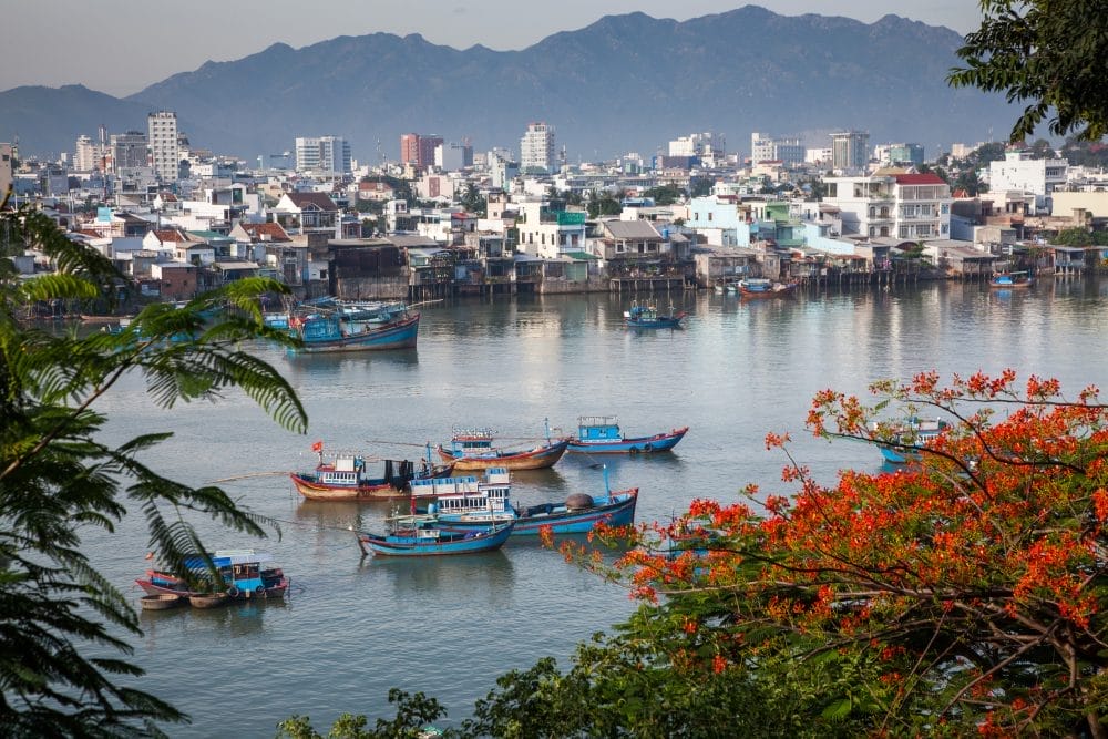 A view of Da Nang, Vietnam, one of the cities you can live in for under $2,000 a month