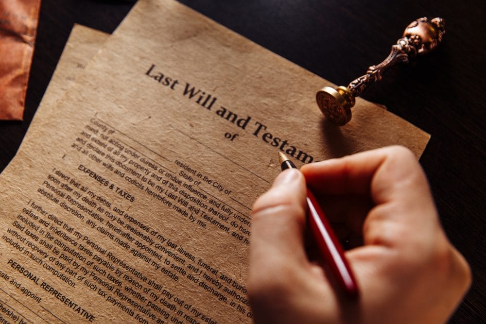 The last will and testament of grandparents who left money with unforgivable conditions