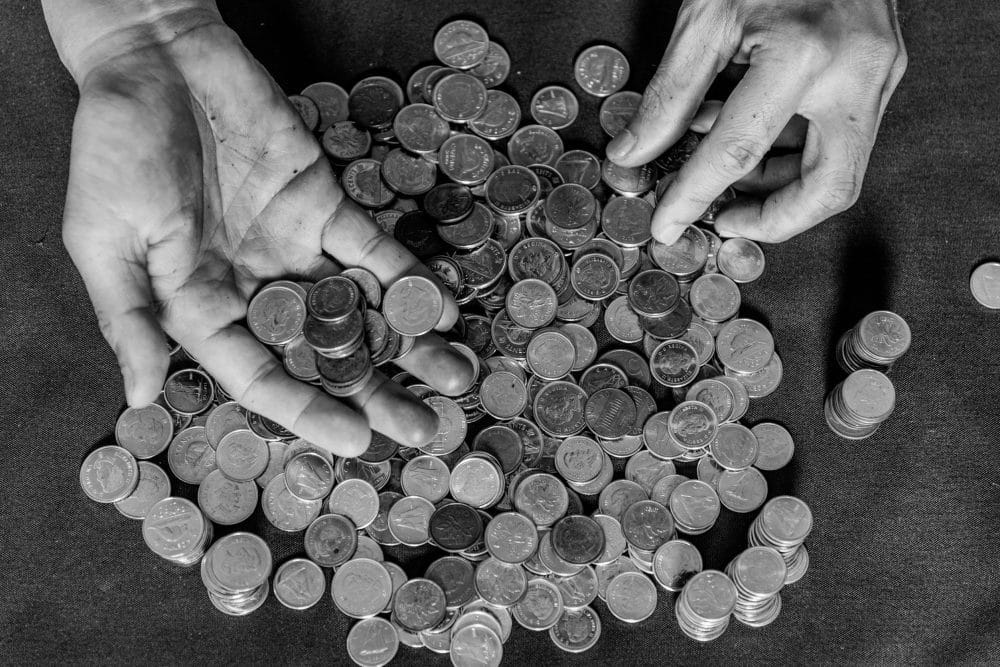Counting change is something that feels normal when you're broke, but it's really not.