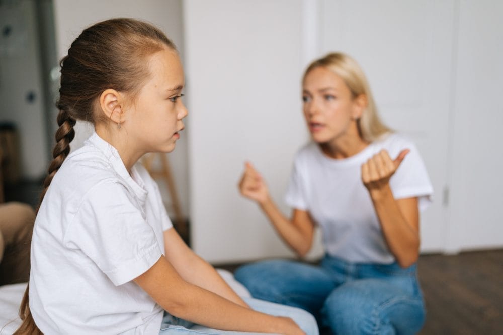 A mother sharing her disappointment and anger at her daughter