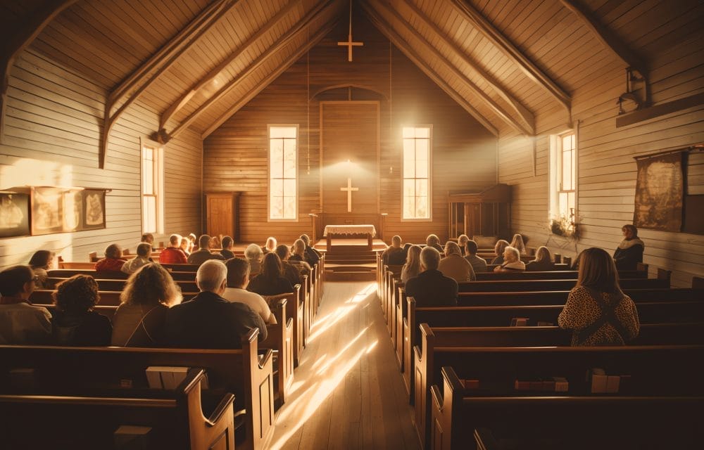 A church full of people, but lacking adult children, who no longer attend