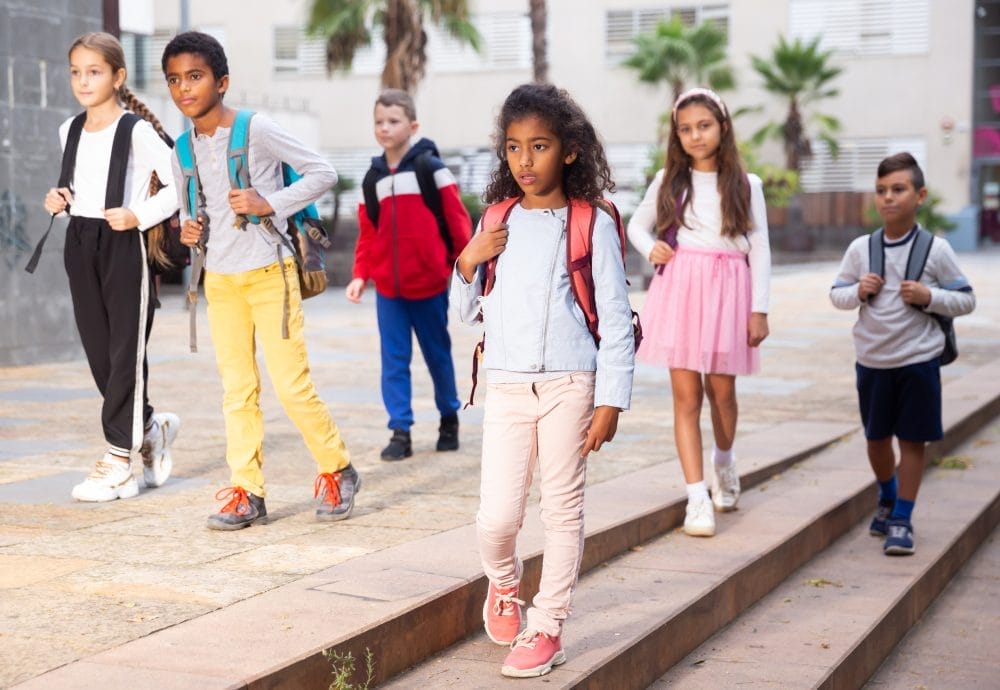 A group of students at a school, where certain policies would spark national outrage if exposed