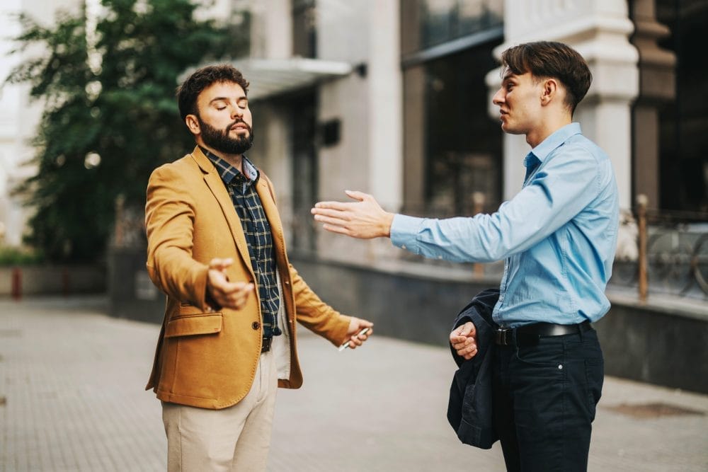 Someone talking too much but not listening, which is a habit that ruins reputation