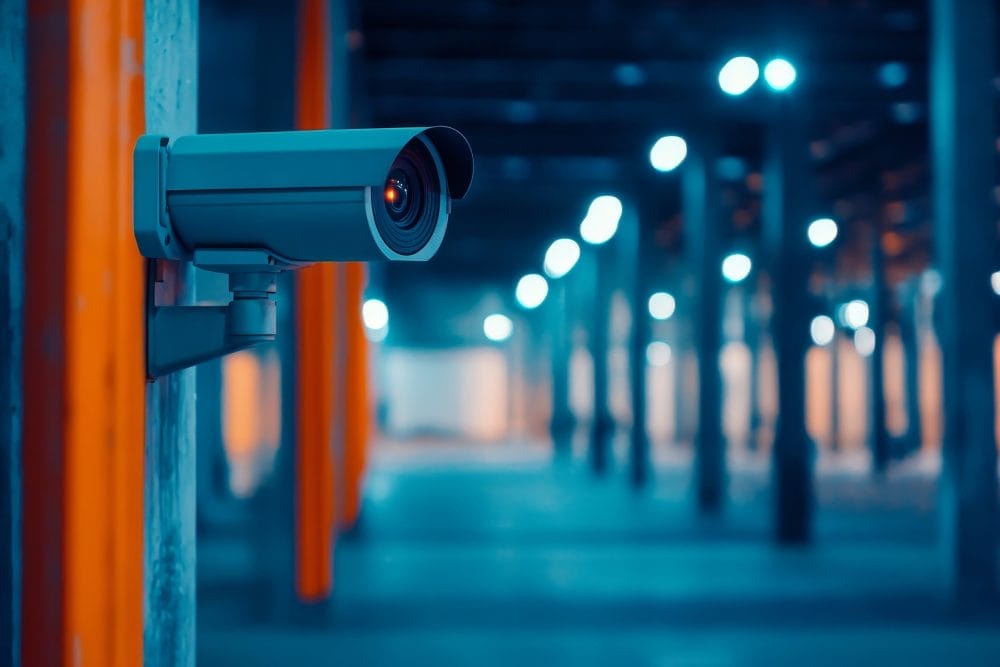 A security camera, symbolizing the death of privacy in American cities