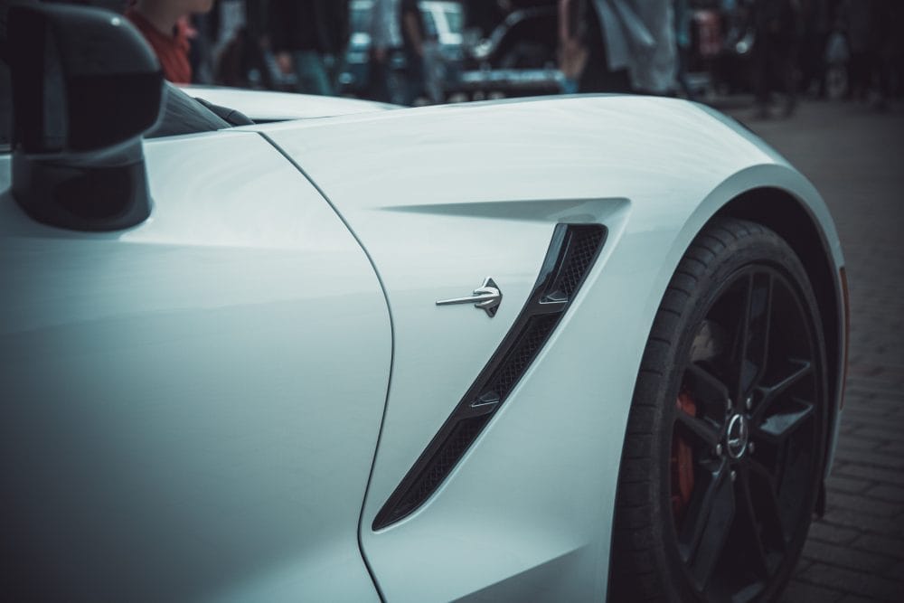 A Chevy Corvette: a beautiful car with design flaws