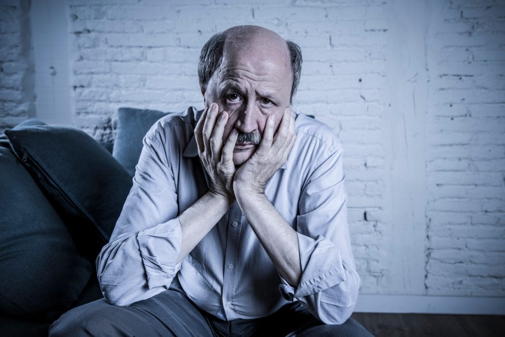 Old person feeling that retirement makes them feel useless