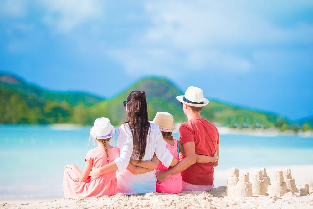A beach vacation is a family expense that is actually just a guilt trap