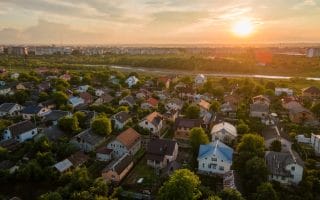 An image of the suburbs, that might have a spike in violent crime.