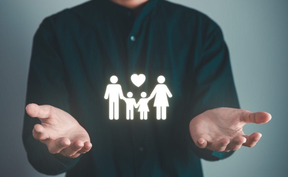 A man choosing the right life insurance policy for him and his family