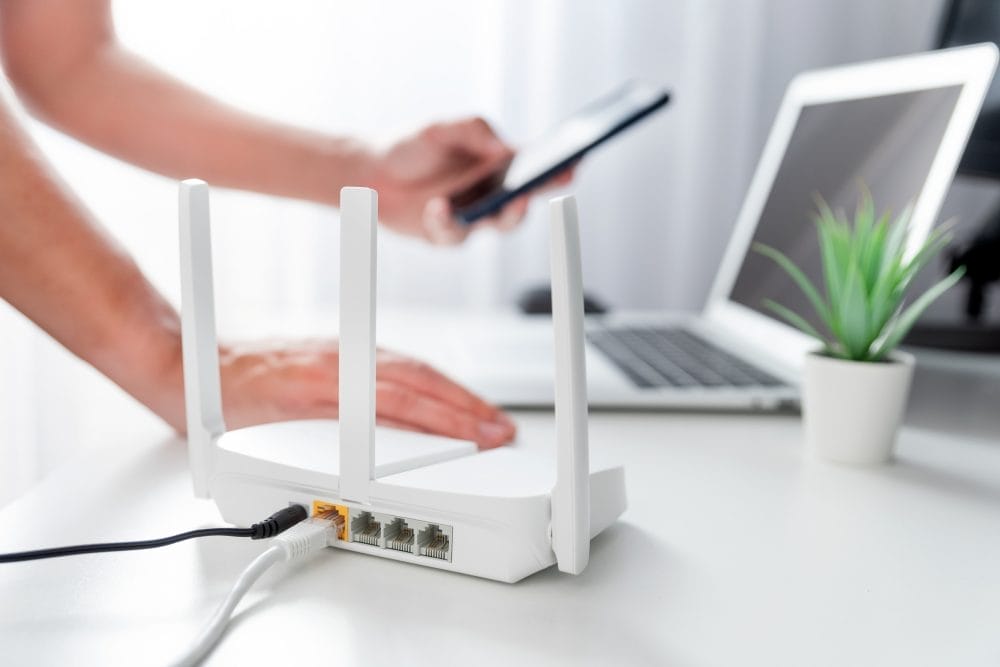 A wif-fi router, which can increase your anxiety at home