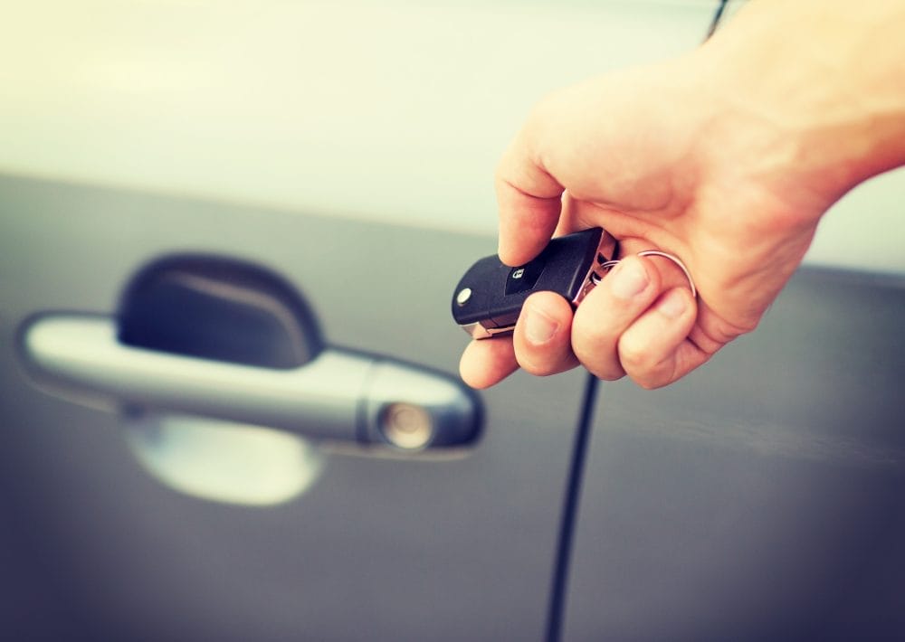 A keyless entry system is one car feature that is attractive for thieves