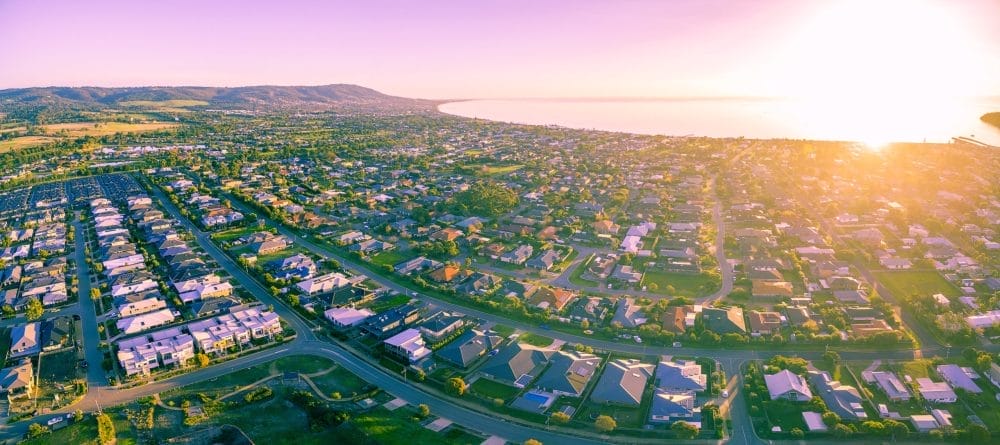 An image of the suburbs, that might have a spike in violent crime.
