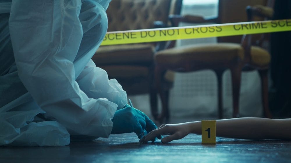 There are clues that your home was previously a crime scene.
