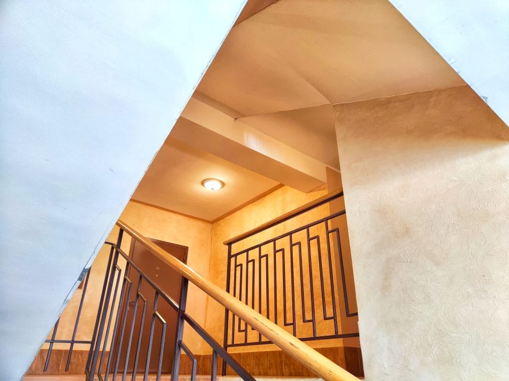 Some apartment stairwell cameras are used to predict when you're home. 